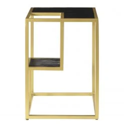 Jack & Alice Beistelltisch Nooble - Mango massiv / Metall - Mango Schwarz / Gold -Wohnzimmermöbel boutique en ligne 1000315439 220427 040 DETAILS P000000001000315439