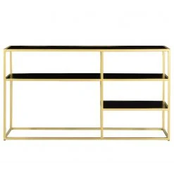 Jack & Alice Regal Nooble II - Mango massiv / Metall - Mango Schwarz / Gold -Wohnzimmermöbel boutique en ligne 1000315445 220427 040 DETAILS P000000001000315445