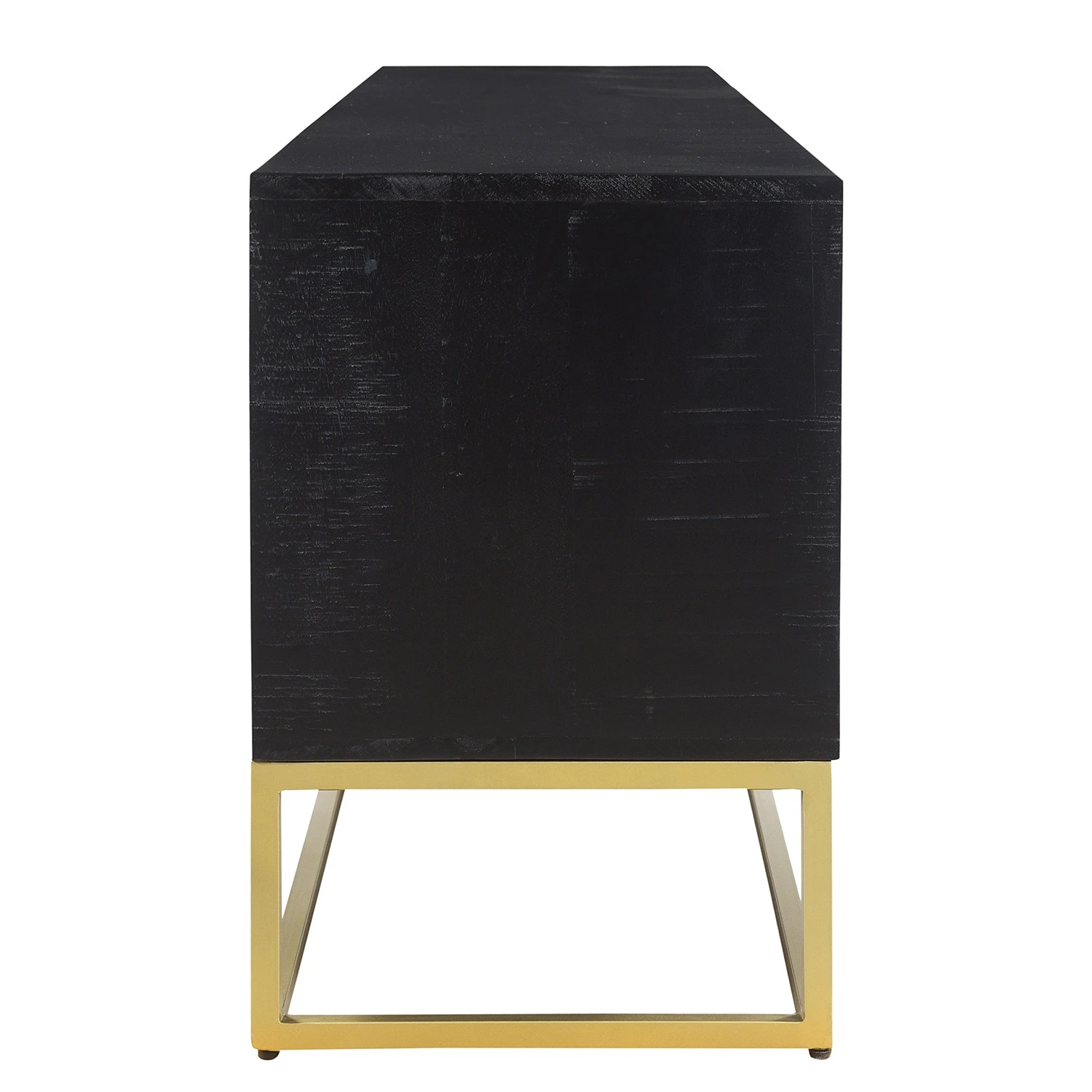 Jack & Alice TV-Lowboard Nooble - Mango massiv / Metall - Mango Schwarz / Gold 5 Jack & Alice TV-Lowboard Nooble - Mango massiv / Metall - Mango Schwarz / Gold – Bild 5