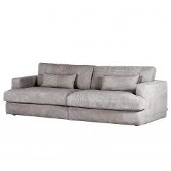 Loftscape Bigsofa Izumo - Cordstoff Coco: Hellgrau - Tiefe: 120 cm