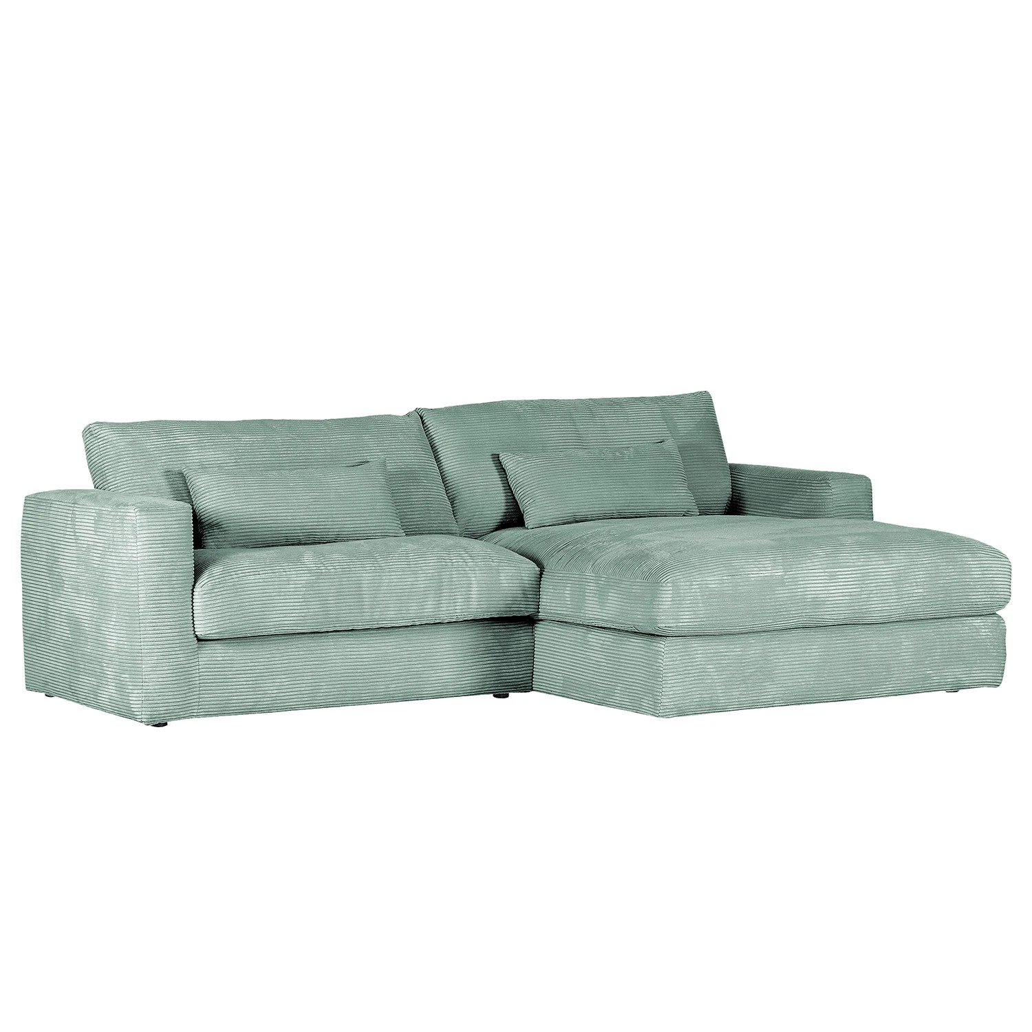 Loftscape Ecksofa Izumo - Cordstoff Coco: Hellblau - Ottomane davorstehend rechts 1 Loftscape Ecksofa Izumo - Cordstoff Coco: Hellblau - Ottomane davorstehend rechts