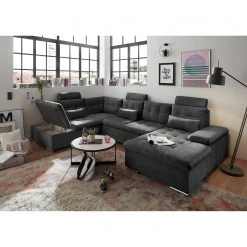 Fredriks Wohnlandschaft Puntiro III - Microfaser Salvo: Anthrazit - Longchair davorstehend rechts / Ottomane links - Mit Schlaffunktion 18 Fredriks Wohnlandschaft Puntiro III - Microfaser Salvo: Anthrazit - Longchair davorstehend rechts / Ottomane links - Mit Schlaffunktion -Wohnzimmermöbel boutique en ligne 1000315701 220728 023 MOOD DETAILS P000000001000315701 mood