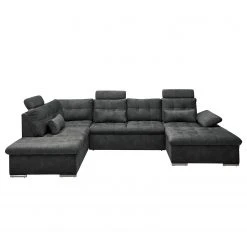 Fredriks Wohnlandschaft Puntiro III - Microfaser Salvo: Anthrazit - Longchair davorstehend rechts / Ottomane links - Mit Schlaffunktion 21 Fredriks Wohnlandschaft Puntiro III - Microfaser Salvo: Anthrazit - Longchair davorstehend rechts / Ottomane links - Mit Schlaffunktion -Wohnzimmermöbel boutique en ligne 1000315701 220728 080 DETAILS P000000001000315701