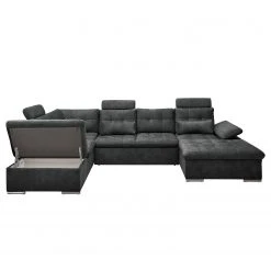 Fredriks Wohnlandschaft Puntiro III - Microfaser Salvo: Anthrazit - Longchair davorstehend rechts / Ottomane links - Mit Schlaffunktion 23 Fredriks Wohnlandschaft Puntiro III - Microfaser Salvo: Anthrazit - Longchair davorstehend rechts / Ottomane links - Mit Schlaffunktion -Wohnzimmermöbel boutique en ligne 1000315701 220728 100 DETAILS P000000001000315701