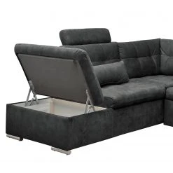 Fredriks Wohnlandschaft Puntiro III - Microfaser Salvo: Anthrazit - Longchair davorstehend rechts / Ottomane links - Mit Schlaffunktion 26 Fredriks Wohnlandschaft Puntiro III - Microfaser Salvo: Anthrazit - Longchair davorstehend rechts / Ottomane links - Mit Schlaffunktion -Wohnzimmermöbel boutique en ligne 1000315701 220728 130 DETAILS P000000001000315701