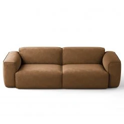 Studio Copenhagen 3-Sitzer Sofa HUDSON - Microfaser Teda: Braun -Wohnzimmermöbel boutique en ligne 1000316142 220120 13101500178 DETAILS P000000001000316142