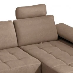 ADA trendline Ecksofa Neo - Webstoff - Hellbraun - Longchair davorstehend rechts -Wohnzimmermöbel boutique en ligne 1000316764 220303 060 DETAILS P000000001000316764