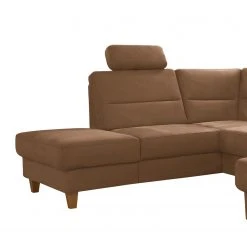 Loftscape Wohnlandschaft Corvus - Microfaser Alais: Schokoladenbraun - Ottomane davorstehend links - Ohne Schlaffunktion -Wohnzimmermöbel boutique en ligne 1000317111 220120 11553000943 DETAILS P000000001000317111