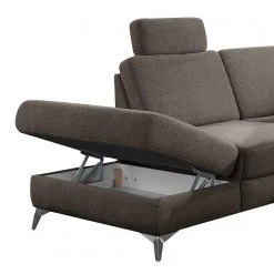 Loftscape Ecksofa Dearborn - Chenille Alix: Espresso - Ottomane davorstehend links - Mit Schlaffunktion -Wohnzimmermöbel boutique en ligne 1000317118 220120 115538001022 DETAILS P000000001000317118