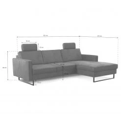 Loftscape Ecksofa Godow II - Microfaser Flavie: Grau - Longchair davorstehend rechts 17 Loftscape Ecksofa Godow II - Microfaser Flavie: Grau - Longchair davorstehend rechts -Wohnzimmermöbel boutique en ligne 1000317137 220120 11560001683 SKETCH DETAILS P000000001000317137 sketch