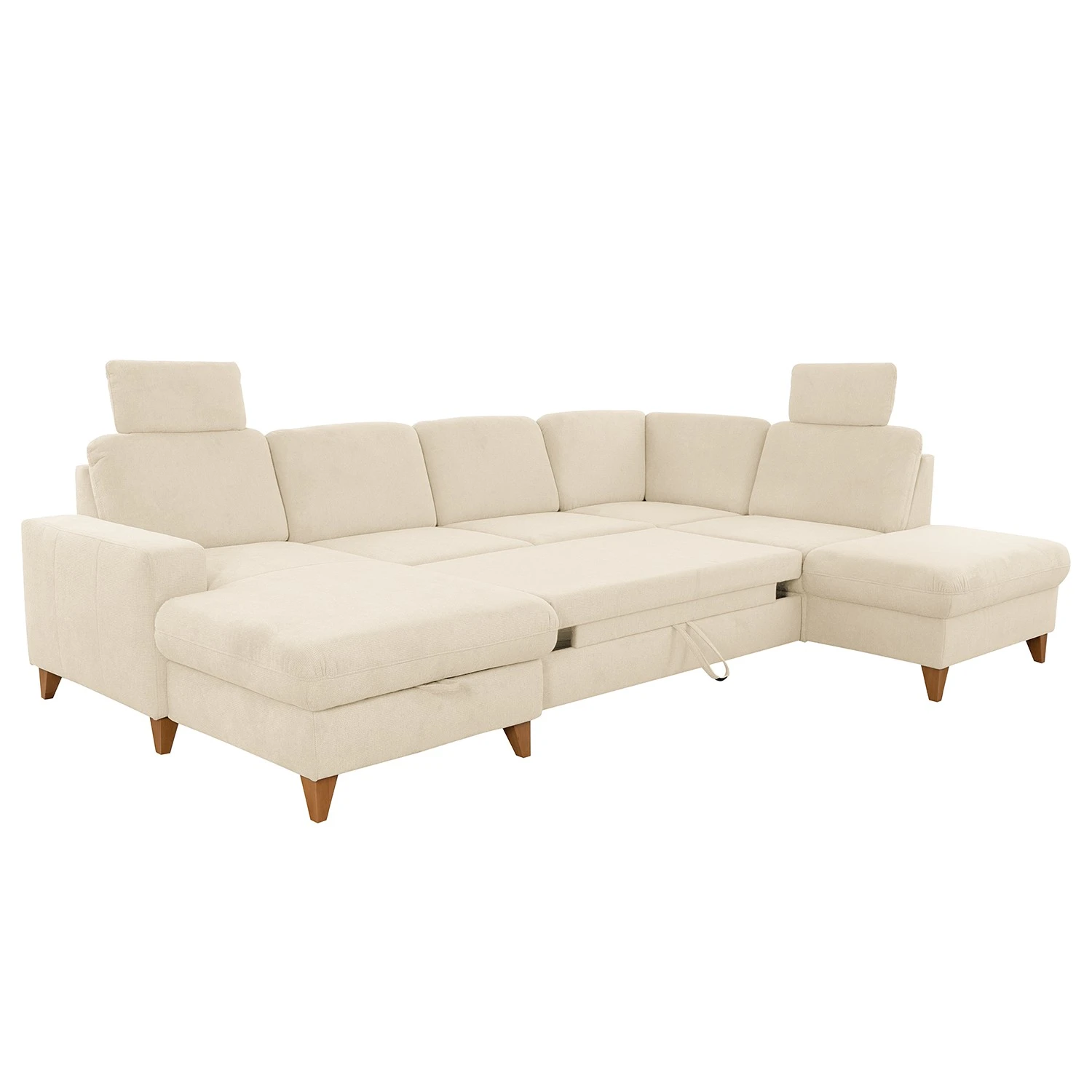 Loftscape Wohnlandschaft Gothem - Webstoff Palila: Creme - Ottomane davorstehend rechts - Mit Schlaffunktion 3 Loftscape Wohnlandschaft Gothem - Webstoff Palila: Creme - Ottomane davorstehend rechts - Mit Schlaffunktion – Bild 3