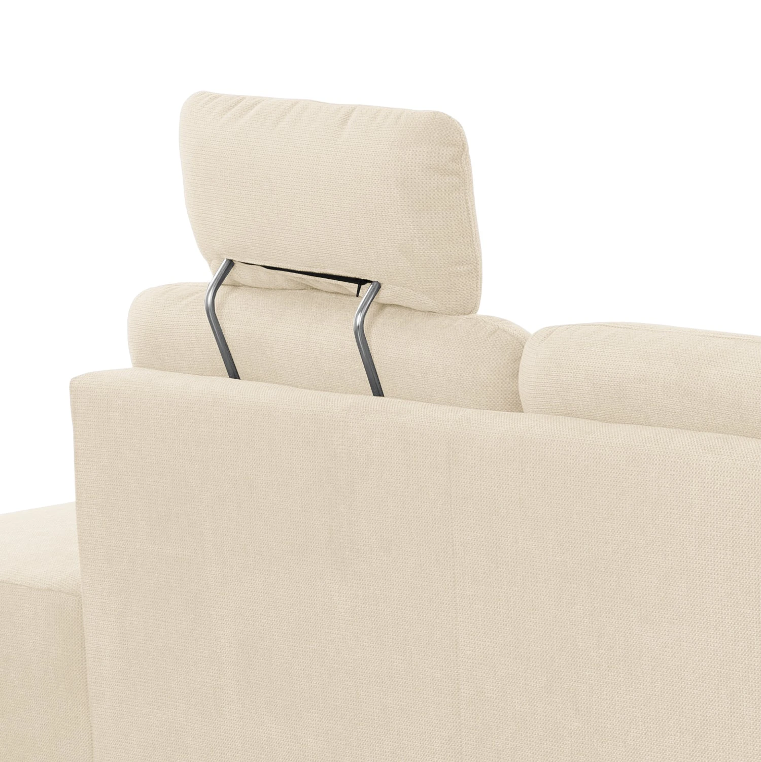 Loftscape Wohnlandschaft Gothem - Webstoff Palila: Creme - Ottomane davorstehend rechts - Mit Schlaffunktion 8 Loftscape Wohnlandschaft Gothem - Webstoff Palila: Creme - Ottomane davorstehend rechts - Mit Schlaffunktion – Bild 8