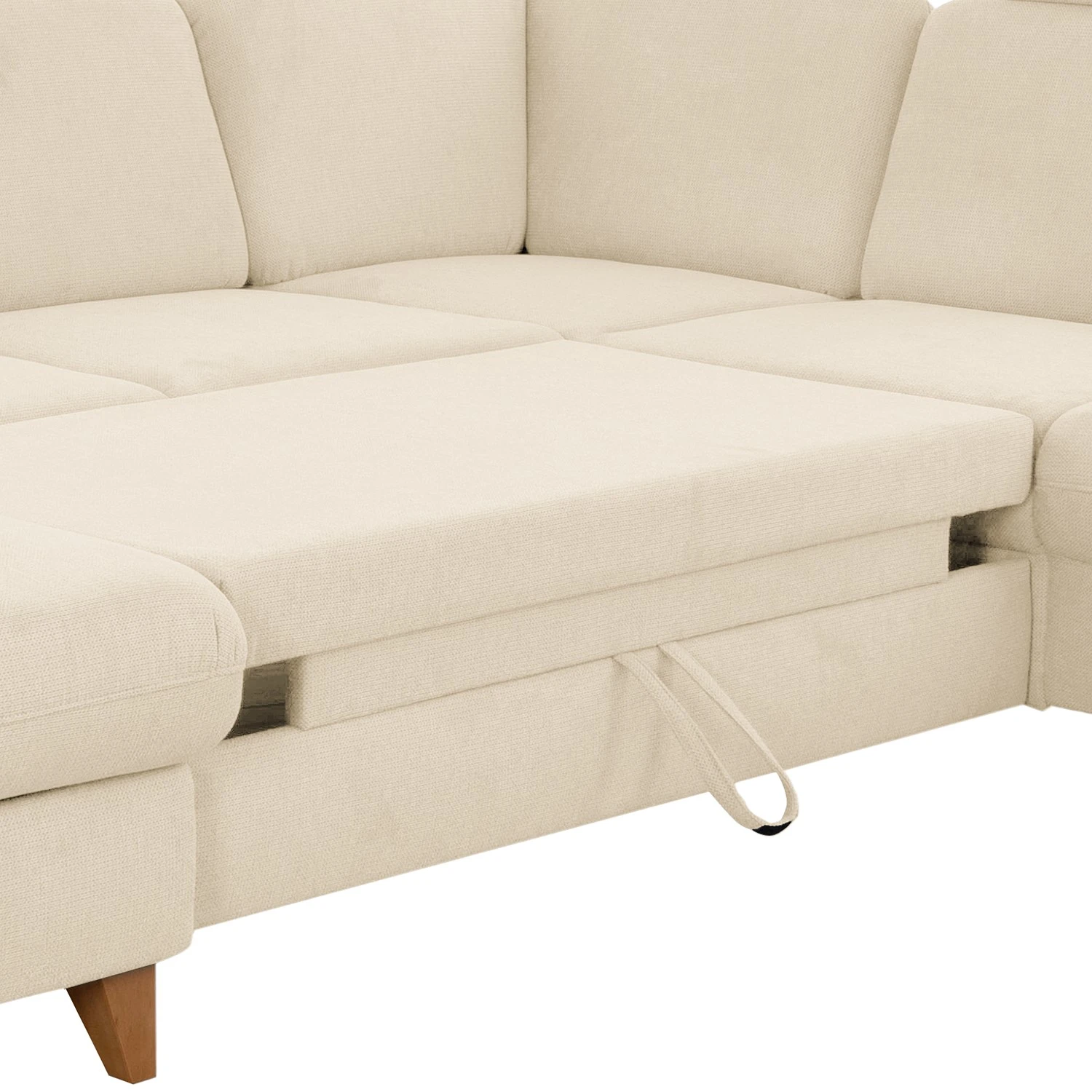 Loftscape Wohnlandschaft Gothem - Webstoff Palila: Creme - Ottomane davorstehend rechts - Mit Schlaffunktion 10 Loftscape Wohnlandschaft Gothem - Webstoff Palila: Creme - Ottomane davorstehend rechts - Mit Schlaffunktion – Bild 10