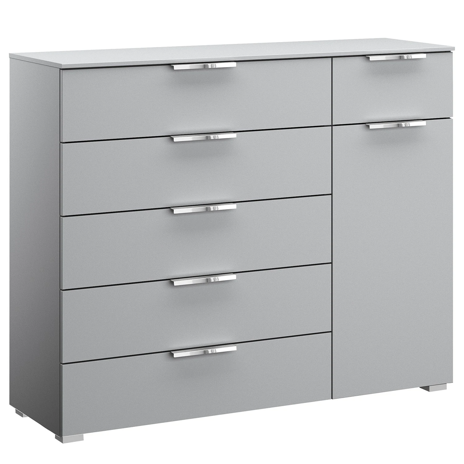 Sideboard SKØP x6+1 - Seidengrau - Chrom 1 Sideboard SKØP x6+1 - Seidengrau - Chrom