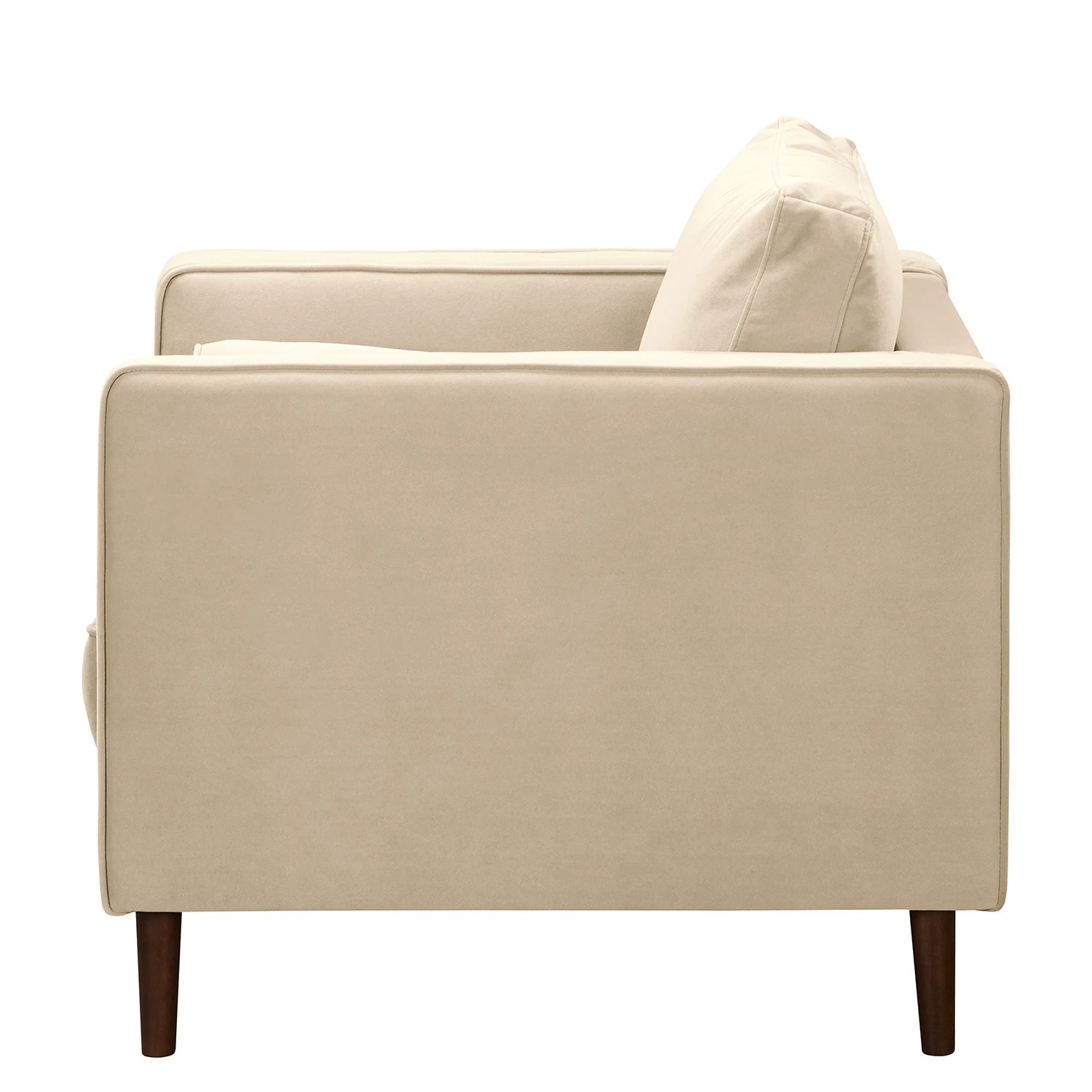 Norrwood Sessel Lobbes - Samt Vaia: Creme 3 Norrwood Sessel Lobbes - Samt Vaia: Creme – Bild 3