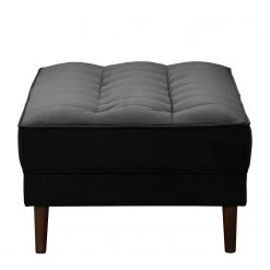 Norrwood Polsterhocker Lobbes - Samt Vaia: Schwarz -Wohnzimmermöbel boutique en ligne 1000318792 220106 16471500354 DETAILS P000000001000318792