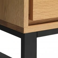 Loftscape TV-Lowboard Limoges - Echtholzfurnier / Metall - Eiche / Schwarz 14 Loftscape TV-Lowboard Limoges - Echtholzfurnier / Metall - Eiche / Schwarz -Wohnzimmermöbel boutique en ligne 1000319417 220107 10192800055 DETAILS P000000001000319417