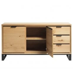 Loftscape Sideboard Limoges - Echtholzfurnier / Metall - Eiche / Schwarz 15 Loftscape Sideboard Limoges - Echtholzfurnier / Metall - Eiche / Schwarz -Wohnzimmermöbel boutique en ligne 1000319435 220107 101929000117 DETAILS P000000001000319435