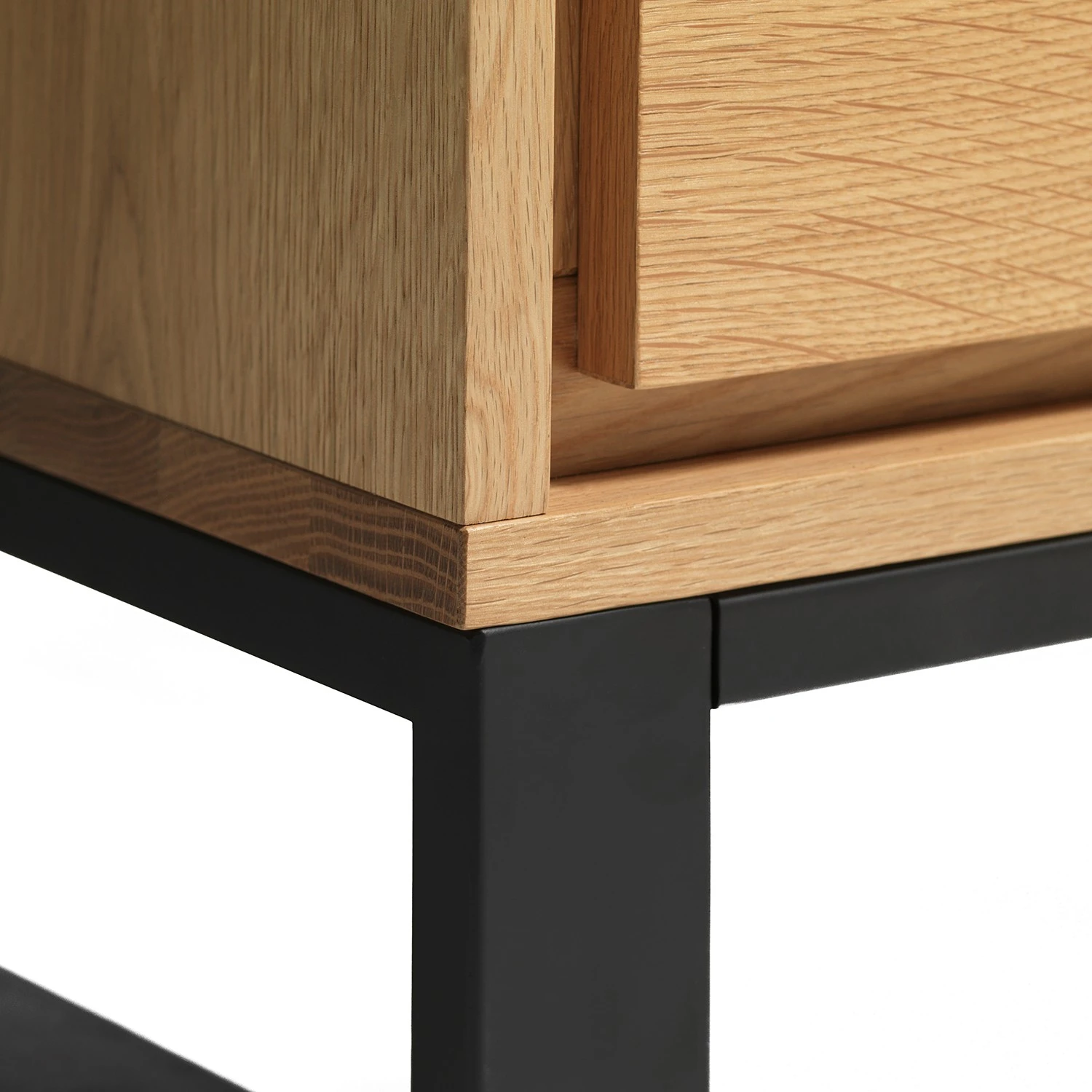 Loftscape Sideboard Limoges - Echtholzfurnier / Metall - Eiche / Schwarz 10 Loftscape Sideboard Limoges - Echtholzfurnier / Metall - Eiche / Schwarz – Bild 10