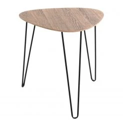 Red Living Beistelltisch Booragoon I - Metall - Eiche Dekor / Schwarz