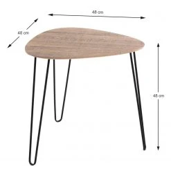 Red Living Beistelltisch Booragoon I - Metall - Eiche Dekor / Schwarz -Wohnzimmermöbel boutique en ligne 1000319826 220112 1212270000509 SKETCH DETAILS P000000001000319826 sketch