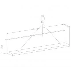 Loftscape Wohnwand Littor (3-teilig) - inkl. Beleuchtung - Weiß / Eiche Grandson Dekor -Wohnzimmermöbel boutique en ligne 1000327454 220125 134133000502 SKETCH DETAILS P000000001000327454 sketch