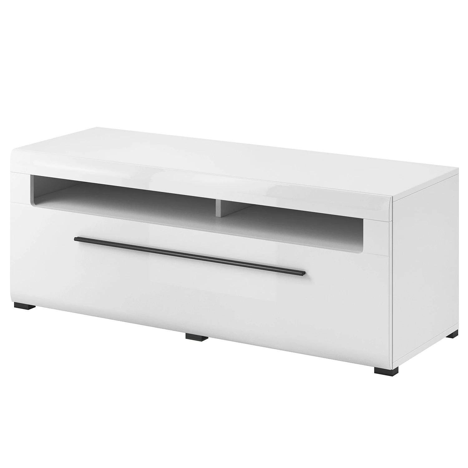 Loftscape Wohnwand Tyfta II (4-teilig) - Hochglanz Weiß 5 Loftscape Wohnwand Tyfta II (4-teilig) - Hochglanz Weiß – Bild 5