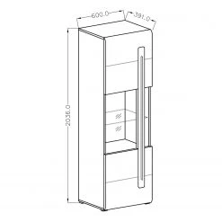 Loftscape Wohnwand Tyfta I (4-teilig) - Eiche Grandson Dekor -Wohnzimmermöbel boutique en ligne 1000327457 220125 13413400500 SKETCH DETAILS P000000001000327457 sketch 1