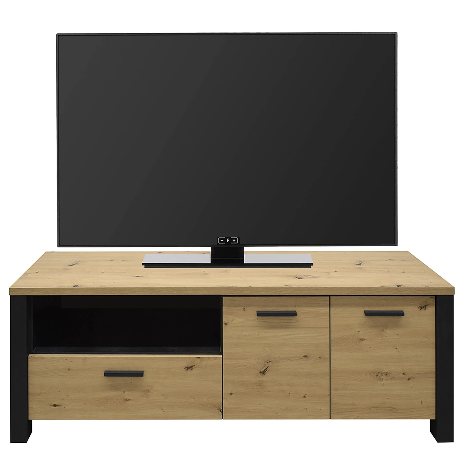 Red Living TV-Lowboard Zagora - Asteiche Dekor / Schwarz 1 Red Living TV-Lowboard Zagora - Asteiche Dekor / Schwarz