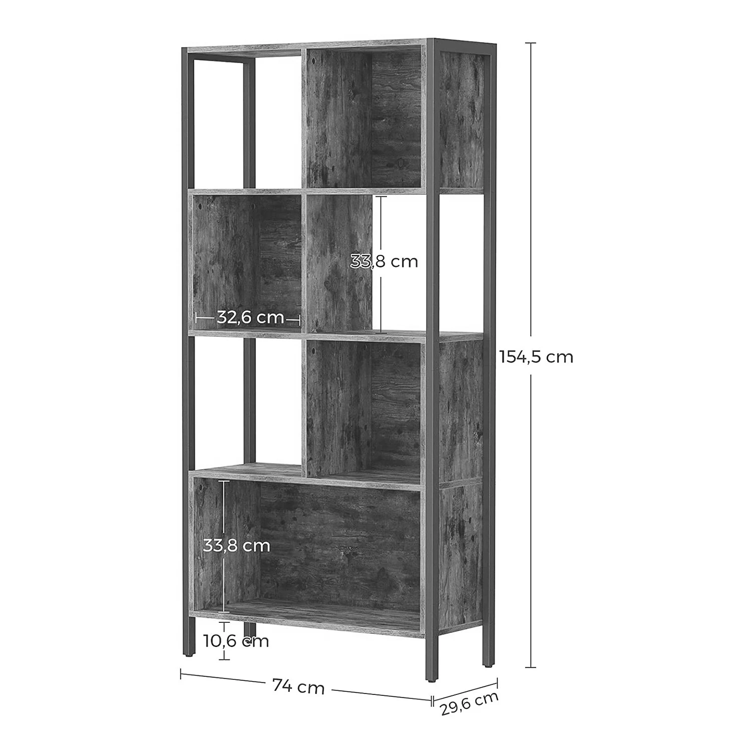 Red Living Regal Hickling II - Braun / Schwarz 8 Red Living Regal Hickling II - Braun / Schwarz – Bild 8