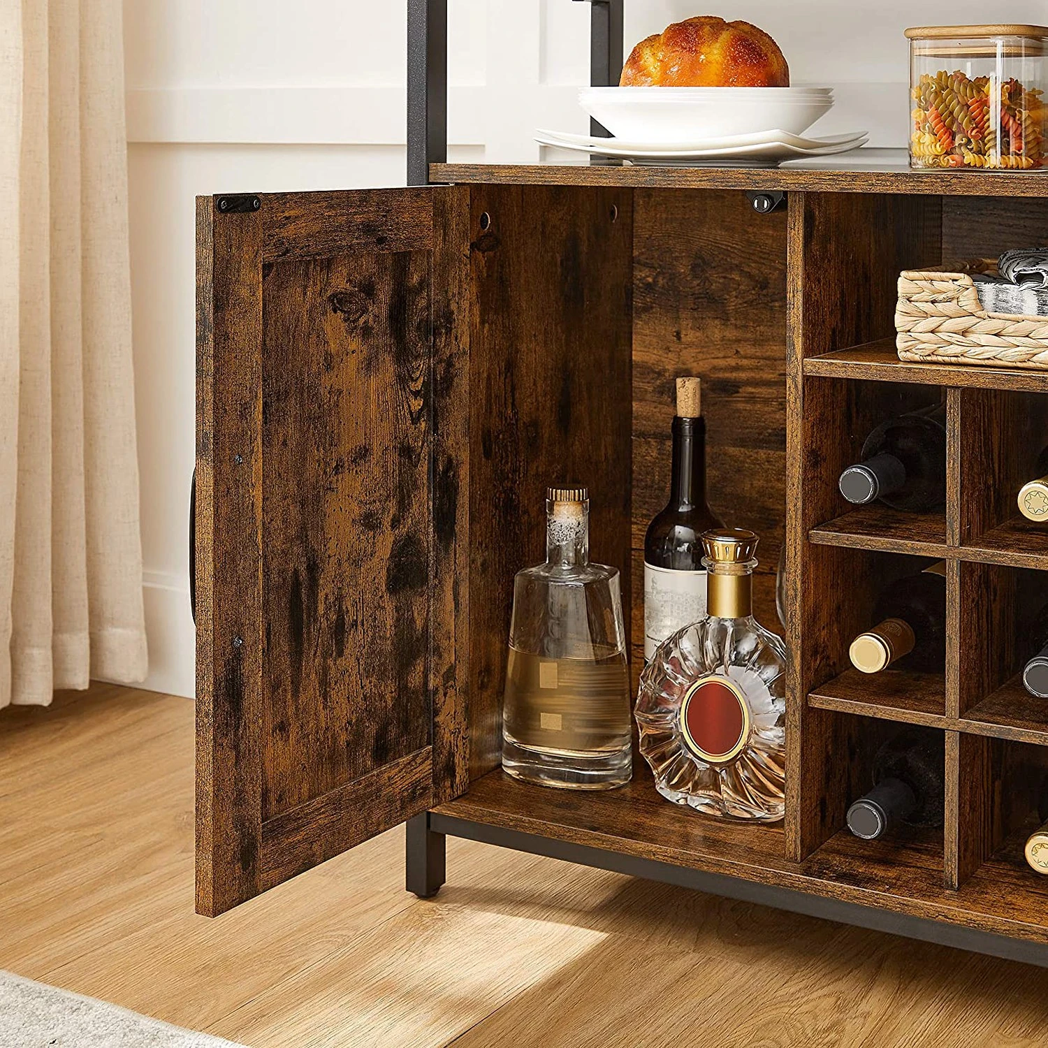 Red Living Kommode Gowan III - Braun / Schwarz 6 Red Living Kommode Gowan III - Braun / Schwarz – Bild 6