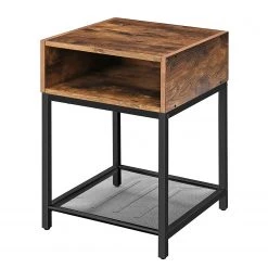 Red Living Beistelltisch Bettyhill III - Metall - Braun / Schwarz