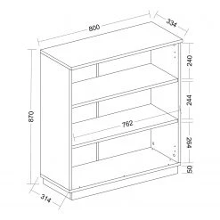 Loftscape Kommode Modica I - Hochglanz Weiß -Wohnzimmermöbel boutique en ligne 1000329951 220203 161450000500 SKETCH DETAILS P000000001000329951 sketch
