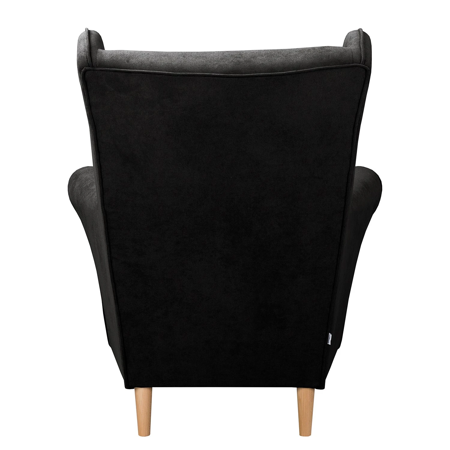 Norrwood Ohrensessel Ranu I - Microfaser Enza: Schwarz 5 Norrwood Ohrensessel Ranu I - Microfaser Enza: Schwarz – Bild 5
