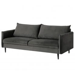 Norrwood Sofa Palawan (3-Sitzer) - Samt Ravi: Anthrazit