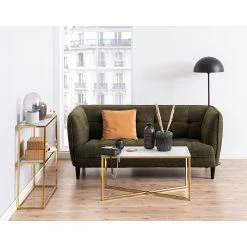 Fredriks Konsolentisch Katori I - Glas / Metall - Marmor Weiß Dekor / Gold -Wohnzimmermöbel boutique en ligne 1000330560 220208 14494800021 MOOD DETAILS P000000001000330560 mood