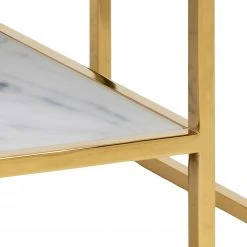 Fredriks Couchtisch Katori VII - Glas / Metall - Marmor Weiß Dekor / Gold -Wohnzimmermöbel boutique en ligne 1000330561 220208 14502300060 DETAILS P000000001000330561