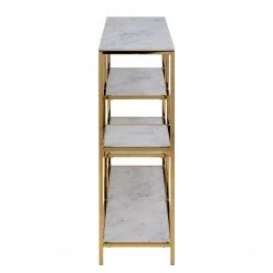 Fredriks Regal Katori I - Glas / Metall - Marmor Weiß Dekor / Gold -Wohnzimmermöbel boutique en ligne 1000330564 220208 14502800040 DETAILS P000000001000330564