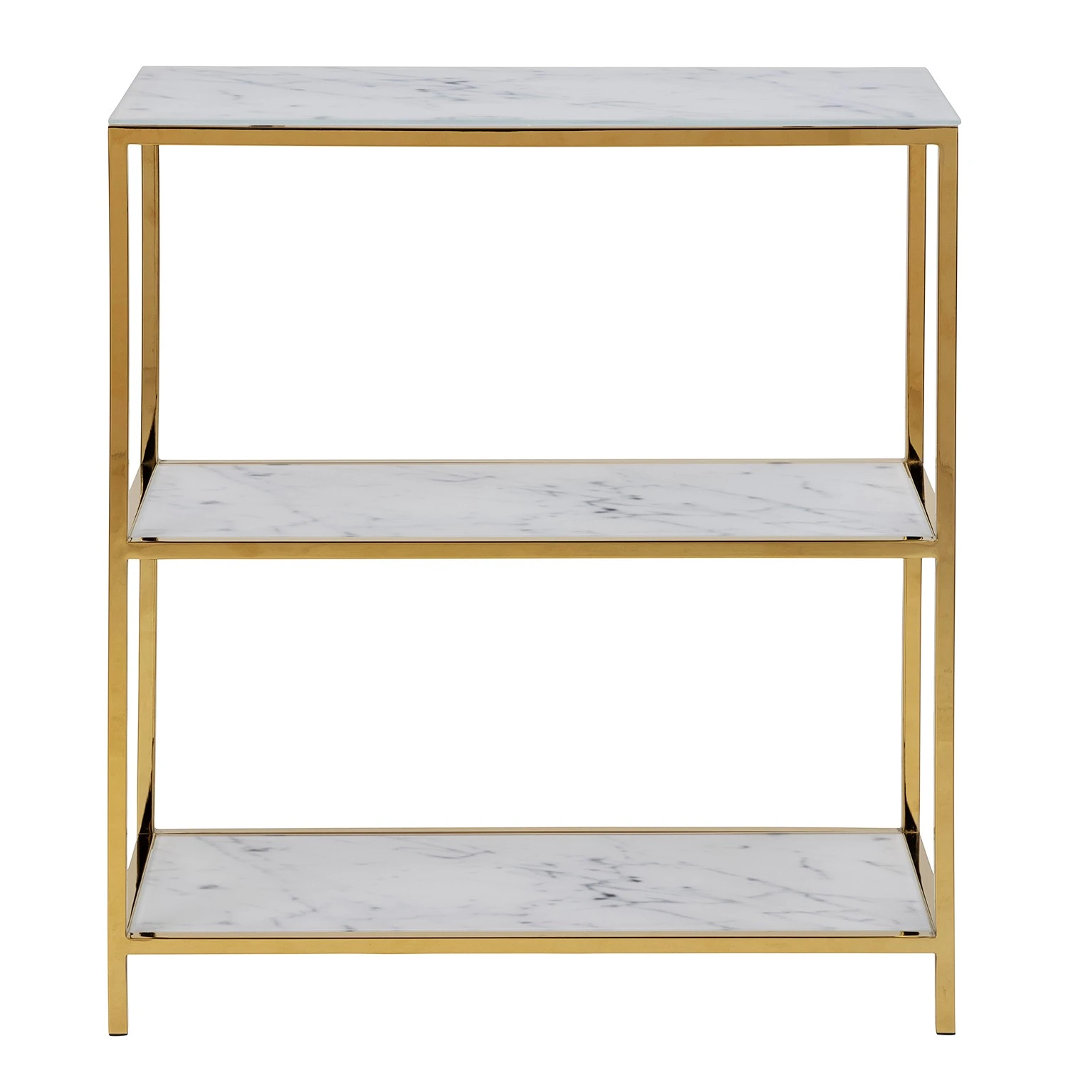Fredriks Regal Katori II - Glas / Metall - Marmor Weiß Dekor / Gold 4 Fredriks Regal Katori II - Glas / Metall - Marmor Weiß Dekor / Gold – Bild 4