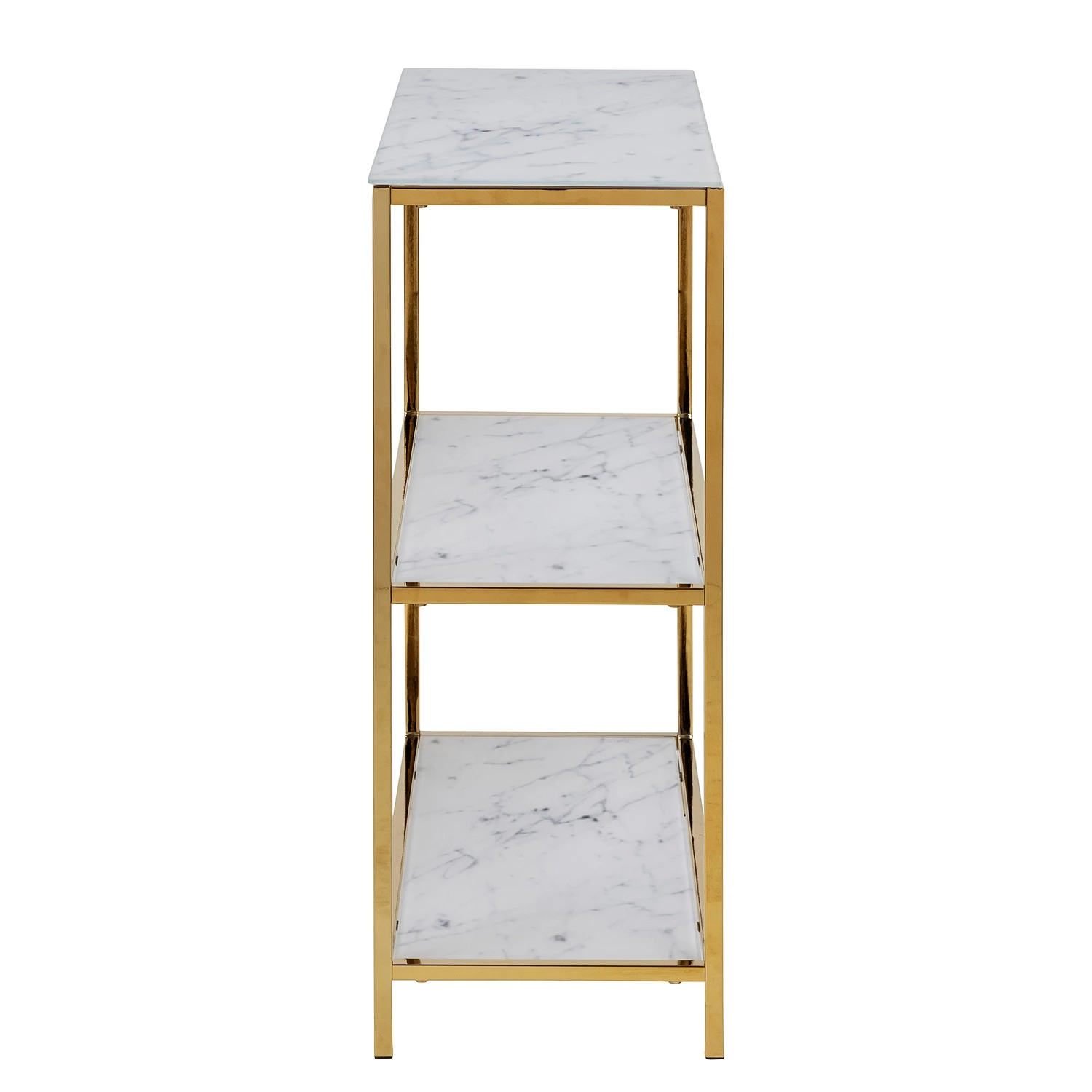 Fredriks Regal Katori II - Glas / Metall - Marmor Weiß Dekor / Gold 5 Fredriks Regal Katori II - Glas / Metall - Marmor Weiß Dekor / Gold – Bild 5