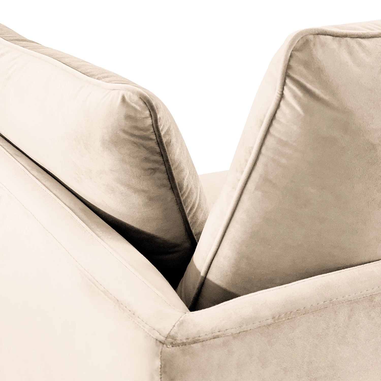 Norrwood Sofa Gobabis (3,5-Sitzer) - Samt Ravi: Creme 7 Norrwood Sofa Gobabis (3,5-Sitzer) - Samt Ravi: Creme – Bild 7