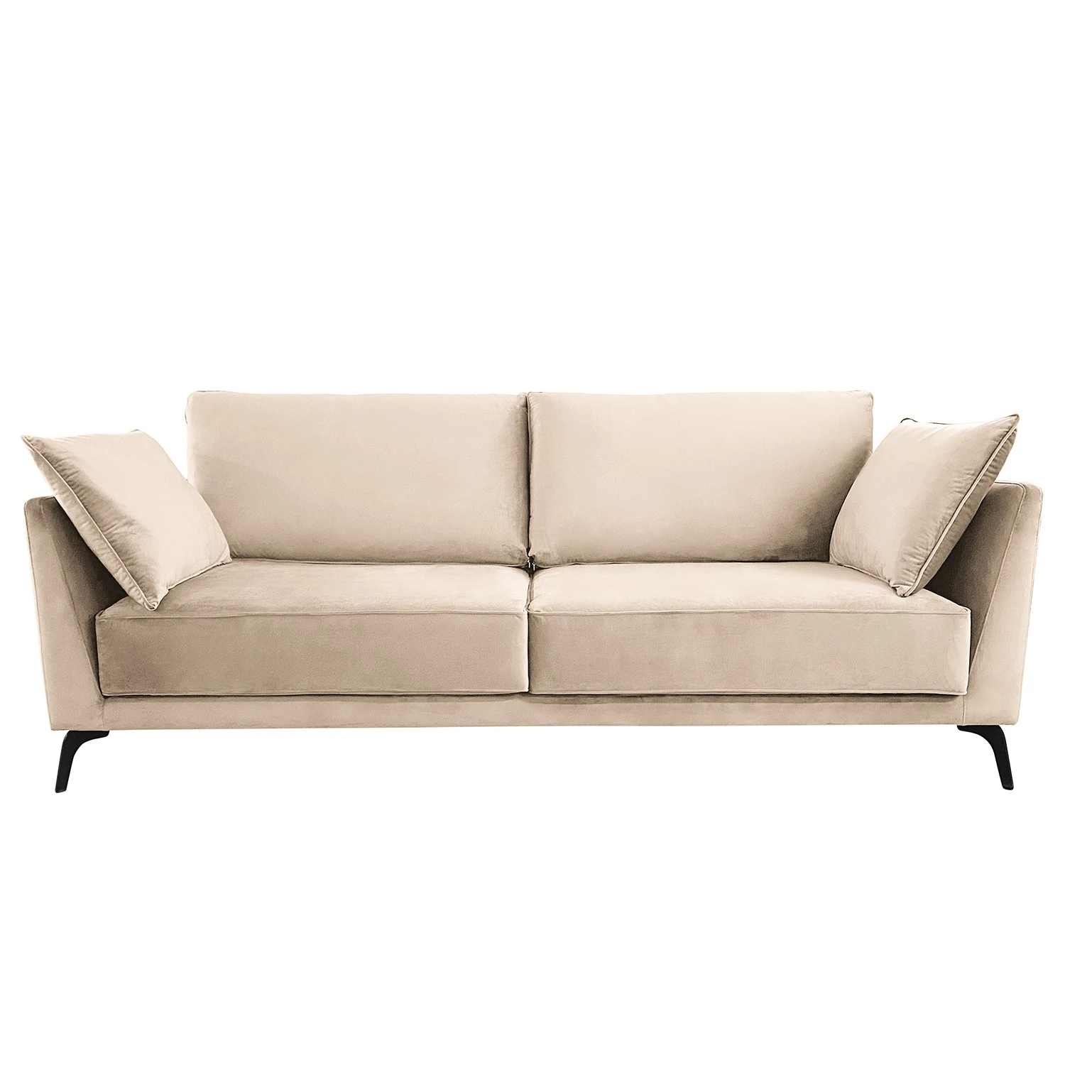 Norrwood Sofa Gobabis (3-Sitzer) - Samt Ravi: Creme 2 Norrwood Sofa Gobabis (3-Sitzer) - Samt Ravi: Creme – Bild 2