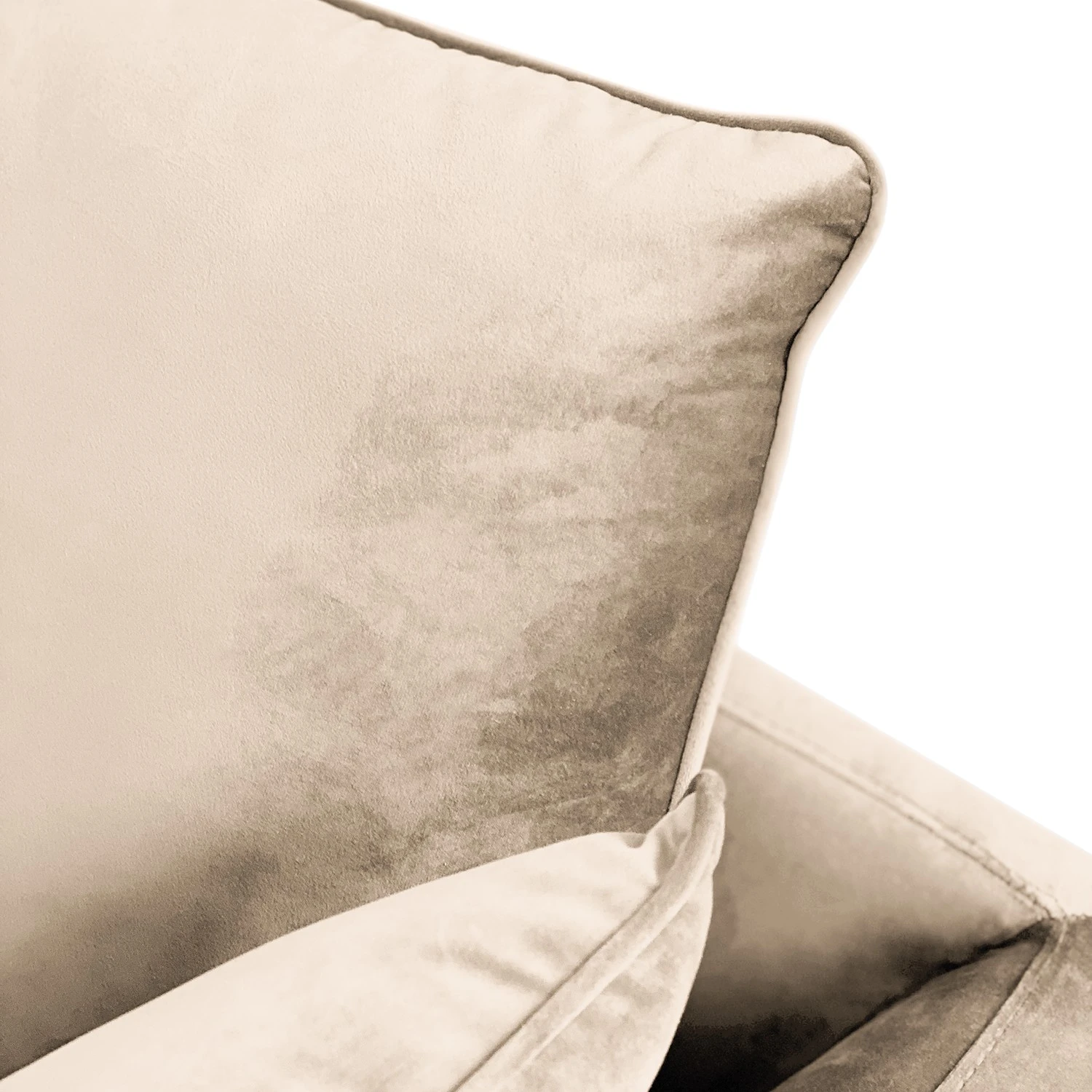 Norrwood Sofa Gobabis (3-Sitzer) - Samt Ravi: Creme 6 Norrwood Sofa Gobabis (3-Sitzer) - Samt Ravi: Creme – Bild 6