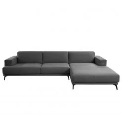 Norrwood Ecksofa Asia - Webstoff Inas: Basalt - Longchair davorstehend rechts -Wohnzimmermöbel boutique en ligne 1000330887 220214 080 DETAILS P000000001000330887