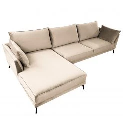 Norrwood Ecksofa Gobabis - Samt Ravi: Creme - Longchair davorstehend links -Wohnzimmermöbel boutique en ligne 1000330916 220214 070 DETAILS P000000001000330916