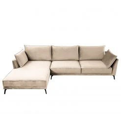 Norrwood Ecksofa Gobabis - Samt Ravi: Creme - Longchair davorstehend links -Wohnzimmermöbel boutique en ligne 1000330916 220214 080 DETAILS P000000001000330916