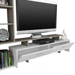 Loftscape Wohnkombination Sasino - Weiß / Sandeiche Dekor 10 Loftscape Wohnkombination Sasino - Weiß / Sandeiche Dekor -Wohnzimmermöbel boutique en ligne 1000333619 220302 030 DETAILS P000000001000333619