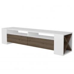 Loftscape TV-Lowboard Varel - Weiß / Walnuss Dekor -Wohnzimmermöbel boutique en ligne 1000333640 220302 030 DETAILS P000000001000333640