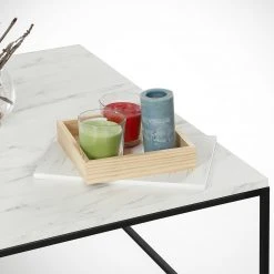 Loftscape Couchtisch Reedsen - Marmor Weiß Dekor -Wohnzimmermöbel boutique en ligne 1000333642 220302 030 DETAILS P000000001000333642