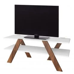 Loftscape TV-Rack Soroma - Weiß / Walnuss Dekor